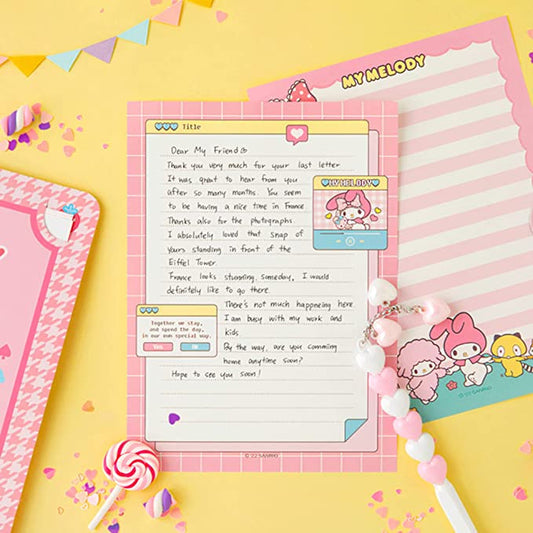 Cute Sanrio Memo Sticky Note Booklet Kawaii Stationary Supplies